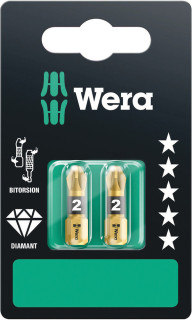 855/1 BDC SB bits, PZ 2 x 25 mm, 2 pieces, 05073339001 Wera main