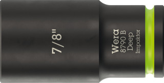 8790 B Impaktor Deep Socket with 3/8" drive, 7/8" x 63 mm, 05005574001 Wera main