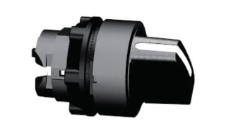 Pārslēdža galva 3 pozīcijas, ar atsperi, 22mm, Melna, Harmony XB5 ZB5AD5 Schneider Electric main