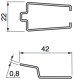 mounting accessory, Harmony Electromechanical Relays, maintaining clamp, for RXM sockets, metal alt_view_3