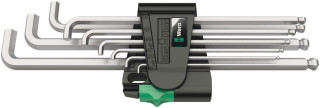 950/9 Hex-Plus 4 L-key set, metric, chrome-plated, 9 pieces, 05073594001 Wera main