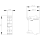 Support terminal, blue, spring-type terminal, for front plate mounting, 3SU1400-1DA50-3AA0, Siemens alt_view_3
