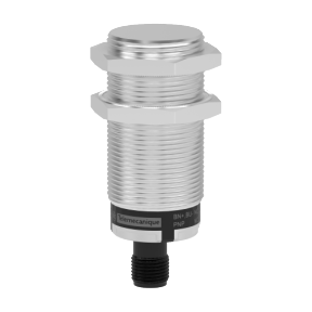 Capacitive proximity sensors XT, cylindrical M30, brass, 4-wire, Sn 10 mm, 24 V DC, 1 NC + 1 NO, XT530B1PCM12 main