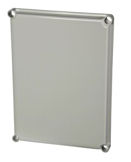Cover 380x280x30 mm, grey with cross-head screw