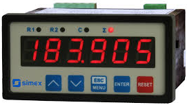 Taimeris, 85…260 VAC/DC, 6-simboli, 2 releju izejas, RS485, Simex, SLC-94-2421-1-3-001 main
