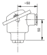 Temperatūras sensors ar galvu, PT100, 6 x 230mm, DIN B, -50….500°C, ET501 Evikon, EV-01221 Evicon alt_view_4