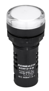 LED-indicator monobloc 230VAC/DC white main