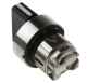Head for selector switch, Harmony XB4, metal, black, 22mm, 3 positions, stay put alt_view_3