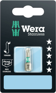 3867/1 TS SB TORX® Насадки, нержавеющая сталь, TX 15 x 25 мм, 05073621001 Wera main