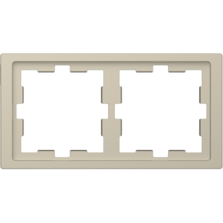 Cover frame, Merten D-Life, 2 gangs, sahara main
