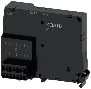 AS-Interface module, 4 inputs/3 outputs, black, push-in + plug for input/output, 3SU1400-1EJ10-6AA0, Siemens main