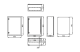 Metal distribution enclosure, 800 x 600 x 300 (H x W x D), IP65, WSA8060300 Schrack Technik alt_view_2