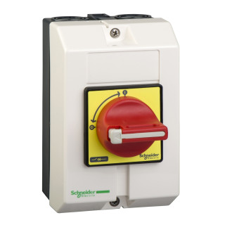 TeSys Control VCFXGE6 tukšs korpuss V5/V6 slēdzim, IP65, sarkans bloķējams rokturis, Schneider Electric main