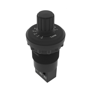 Potentiometer with scale, external, 10kOhm, 3-wire main