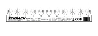 Busbar, 1x RCCB 4-pole, 8x MCB 1-pole, 11 MW, 10 mmý, BSB90154 Schrack Technik main
