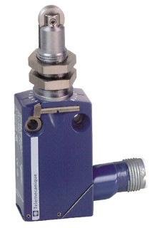 Limit switch, XCMD, M12 steel roller plunger, 1C/O, snap, M12, XCMD21F2M12