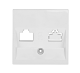 Cover for 1*RJ45 Toolless Line jack, white, EV104003-- Schrack Technik main