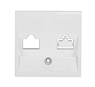Cover for 1*RJ45 Toolless Line jack, white, EV104003-- Schrack Technik