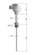 Thermocouple with thread and head K type, 6 x 200mm, G 1/2, -200….1100°C, TP-533 Czaki alt_view_3