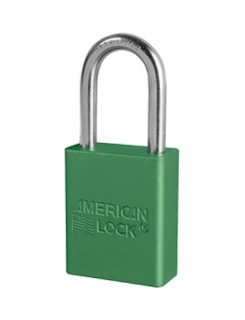 A1106MKGRN | Anodized Aluminium Padlocks - Master Keyed (Master Key to order separately) - 5 Pin locking mechanism main