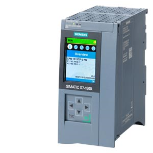 SIMATIC S7-1500T, CPU 1515TF-2 PN, central processing unit with 1.5 MB work memory for program and 4.5 MB for data, 1st interface: PROFINET IRT with 2-port switch, 2nd interface: PROFINET RT, 6 ns bit performance, SIMATIC Memory Card required - - - approv main