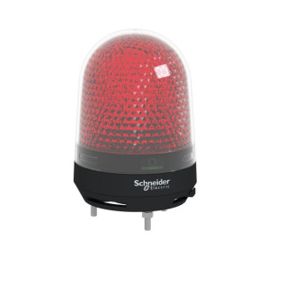 Beacon, Harmony XVR, Illuminated beacon with buzzer, red, 100mm, 70...90dB, integral LED, 12...24V DC