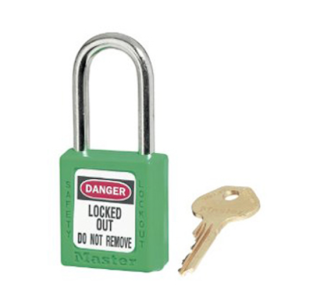 410MKGRN | Zenex Padlock - Keyed different and Master Keyed (Master Key to order separately) - Key retaining main