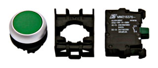 Set of Push-button Flat Green main