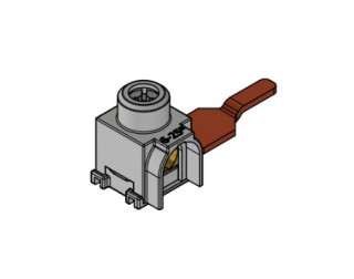 Small Connect, Connection Terminal for 1+N/MCB 1MW, tinned, BS990172-A, Schrack Technik