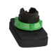Illuminated double headed push button head, Harmony XB5, plastic, 22mm, 1 green flush marked I + 1 pilot light + 1 red flush marked O alt_view_4