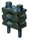 Clamp terminal ARROW BLUE size 2, double main