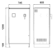 Reactive Power Compensation Cabinet smagai slodzei, 105kVAr (15-30-60), 415V, 140A, 140kg; pakāpju kombinācijas: 7,  RAM9200HG105415 Trendfin alt_view_3