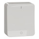 Switch, Exxact Surface, complete product, 2-pole 1-way, 16AX, screw terminals, white main