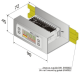 DIN sliedes Stiprinājums termoregulatoram35x75mm (ATR131, ATR121, ATR141, ATR142, TCT101), 1300.50.001 Pixsys alt_view_3