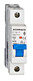 Circuit breaker (MCB) AMPARO 6kA, C ​​13A, 1-pole, Schrack Teknik, AM617113-- main