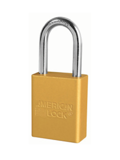 A1166YLW | Anodized Aluminium Padlocks- Keyed Different - 6 Pin locking mechanism main