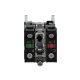 Selector switch, Harmony XB4, metal, black, 22mm, 2 positions, stay put, 1NO+1NC alt_view_2