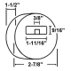 A2010 | 72mm Solid Steel Rekeyable 6-Pin Tumbler Stepped Back Hidden Shackle Padlock alt_view_2
