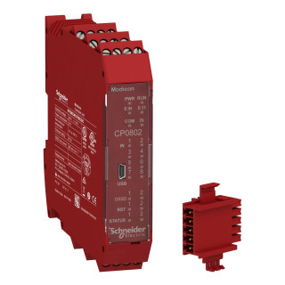 Safety controller, Modicon MCM, combined with backplane expansion connector, screw