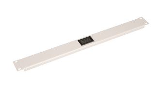 19" Panel with Temperature display, 1U, RAL7035 Light grey, DTZT14801 Schrack Technik