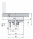 Handwheel with position indicator type HKF12-C-OG-6,8-OP-OK-10-i-1-MN-N10-C1 lacquered, pre-drilled, clockwise increasing, scale 0...10 HKF120341 Siko alt_view_3