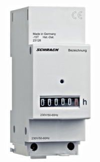 Motor hour meter 230VAC, with contact cover, DIN, BZ326418-A Schrack Technik main