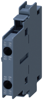 Auxiliary switch 1 NO+1 NC, EN50012, lateral, 10 mm, S0-S12 for motor contactors, 3RH1921-1DA11, Siemens main