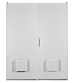Outdoor enclosure 2 door IP55 H=2000 W=1200 D=400mm, RAL7035, Schrack Technik, KCOX201242 main