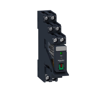 Zelio RXG Relay module /O 5A 24VAC, RXG22B7PV Schneider Electric main