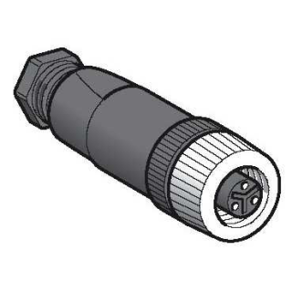 Female, 1/2 20UNF, 3 pin, straight connector, cable gland Pg 7, XZCC20FDM30B main