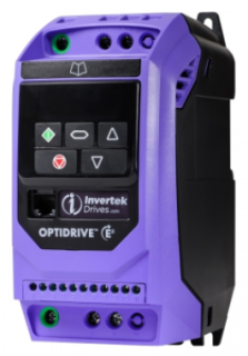 Variable frequency drive, Optidrive E3, 0.37 KW, 1 PH in, 1 PH out, 4.3A, 200-240V, EMC Filter, IP20, Invertek Drives, ODE-3-120043-1F12-01 main