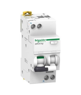 Residual current breaker with overcurrent protection (RCBO), Acti9 iDPN N Vigi, 1P+N, 16A, B curve, 6000A, AC type, 30mA main