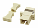 FO Coupler SC-Simplex, Plastic, Multimode, phbr, flange,grey main
