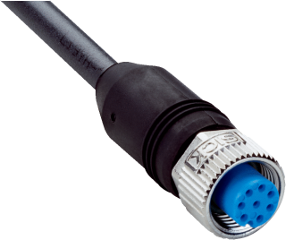 Konektors ar kabeli YF2A18-050UA5XLEAX, M12, 8-PIN, taisns, mamma, kabelis 5m, IP65/IP66K/IP67, 2095653 Sick main